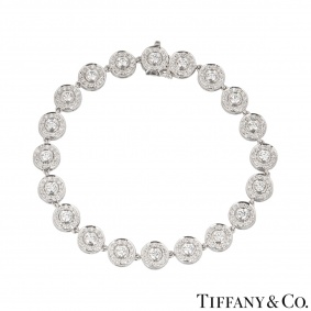Tiffany & Co. Platinum Diamond Circlet Bracelet Tiffany & Co. Platinum Diamond Circlet Bracelet